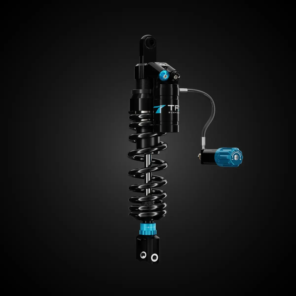 TFX Xtreme rear shock with hydraulic preload adjuster